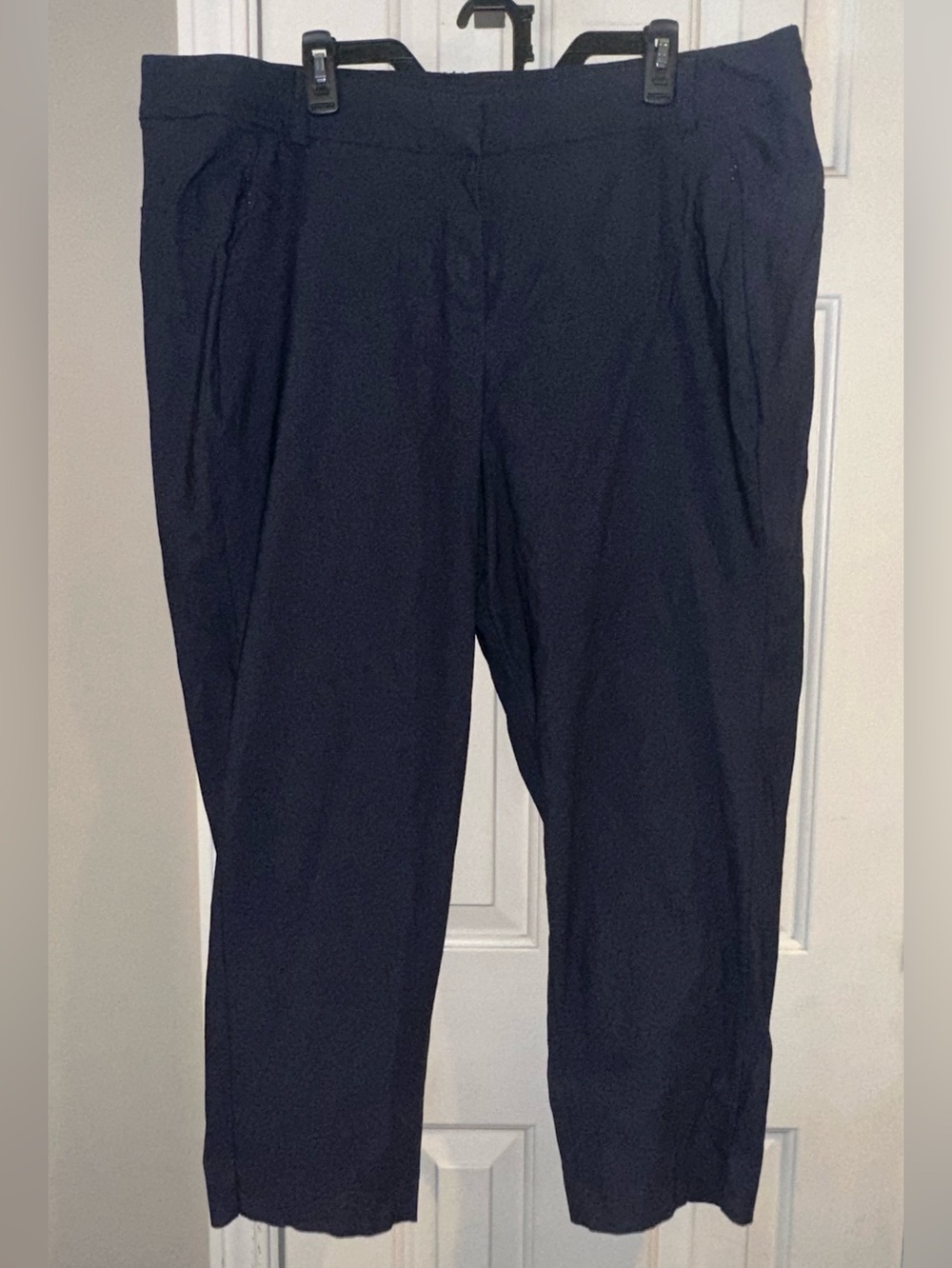 Lane Bryant Women’s Classic Navy Stretch Dress Pants Size 22 - front pockets